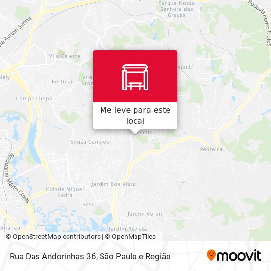 Rua Das Andorinhas 36 mapa