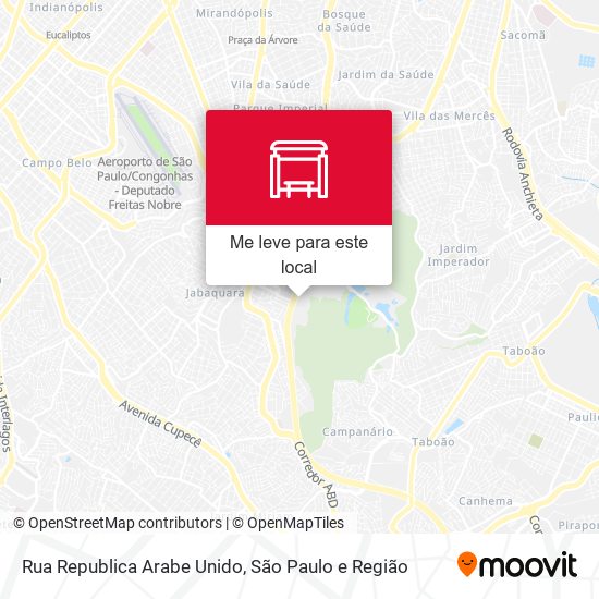 Rua Republica Arabe Unido mapa