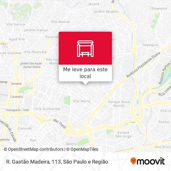 R. Gastão Madeira, 113 mapa