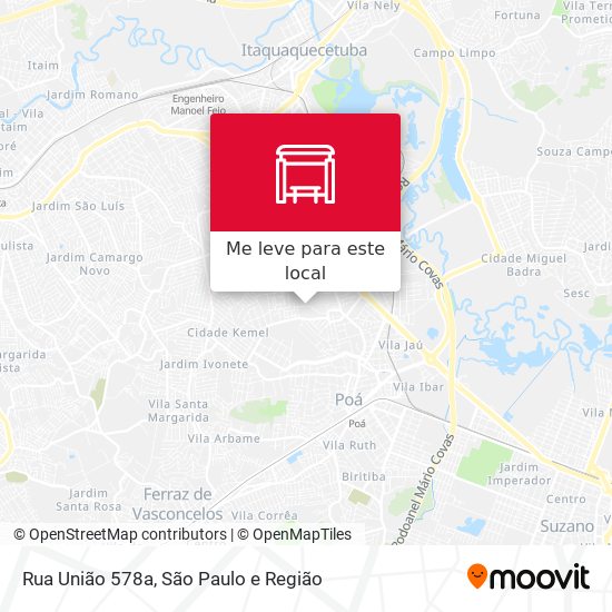 Rua União 578a mapa