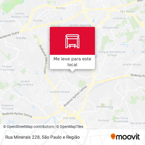Rua Minerais 228 mapa
