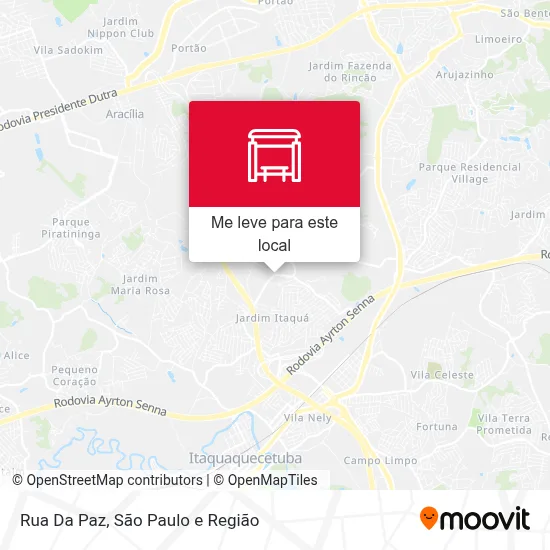 Rua Da Paz mapa
