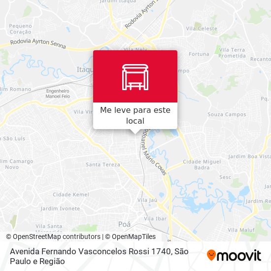 Avenida Fernando Vasconcelos Rossi 1740 mapa