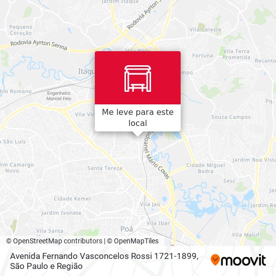 Avenida Fernando Vasconcelos Rossi 1721-1899 mapa
