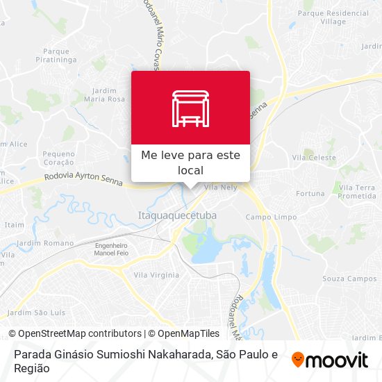 Parada Ginásio Sumioshi Nakaharada mapa