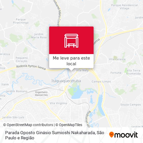 Parada Oposto Ginásio Sumioshi Nakaharada mapa