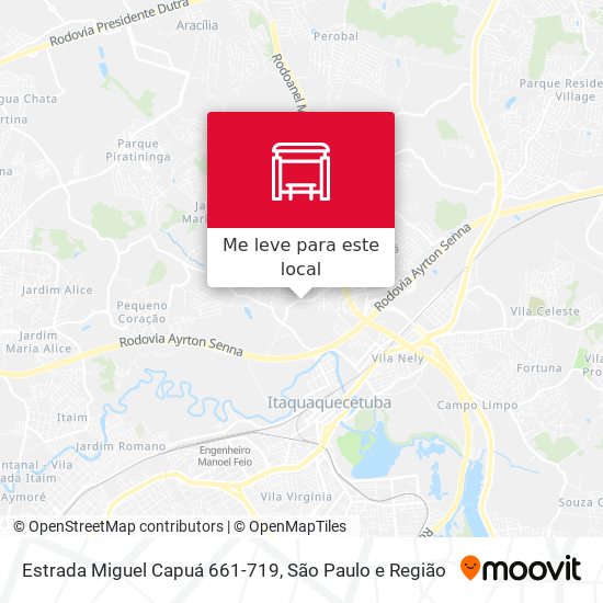 Estrada Miguel Capuá 661-719 mapa