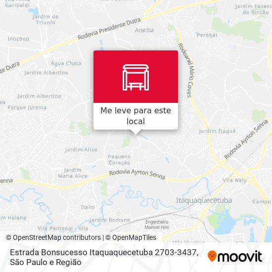 Estrada Bonsucesso Itaquaquecetuba 2703-3437 mapa