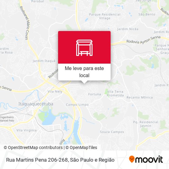 Rua Martins Pena 206-268 mapa