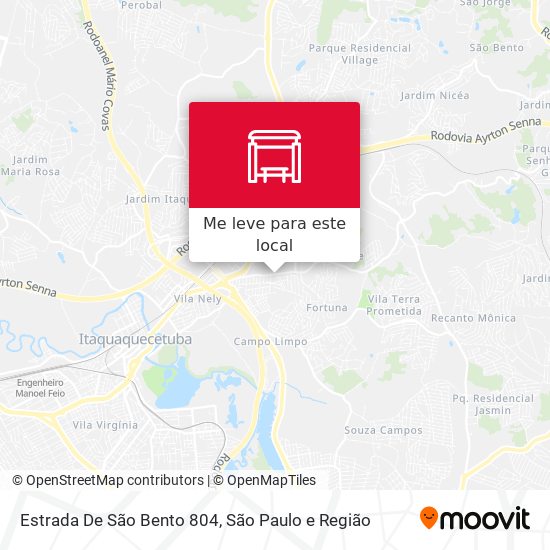 Estrada De São Bento 804 mapa