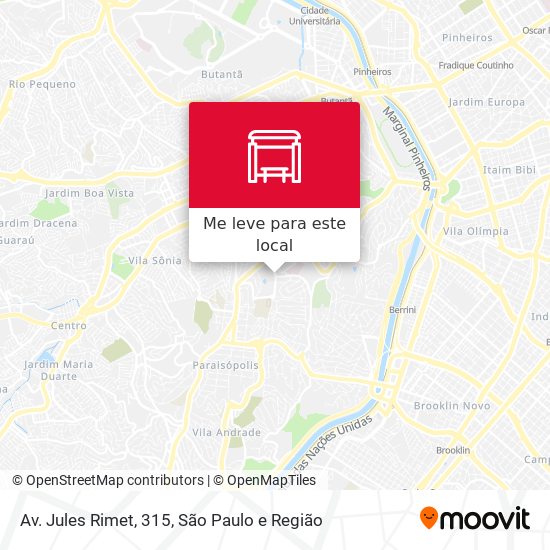 Av. Jules Rimet, 315 mapa