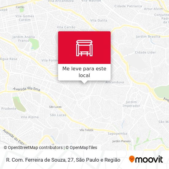 R. Com. Ferreira de Souza, 27 mapa