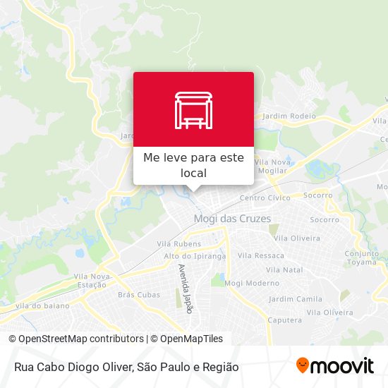 Rua Cabo Diogo Oliver mapa