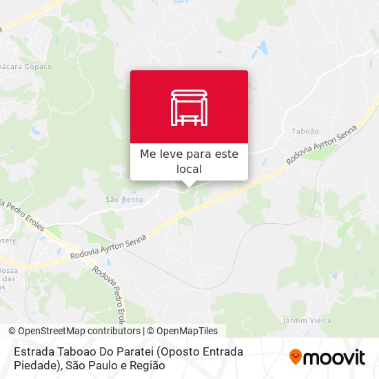 Estrada Taboao Do Paratei (Oposto Entrada Piedade) mapa