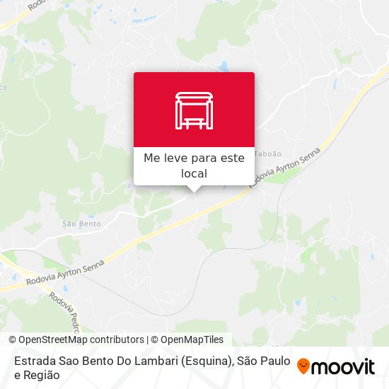 Estrada Sao Bento Do Lambari (Esquina) mapa