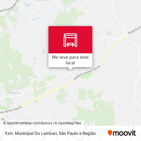 Estr. Municipal Do Lambari mapa