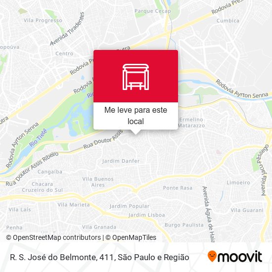 R. S. José do Belmonte, 411 mapa
