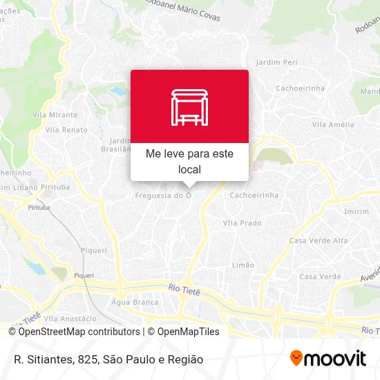 R. Sitiantes, 825 mapa