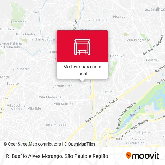 R. Basílio Alves Morango mapa