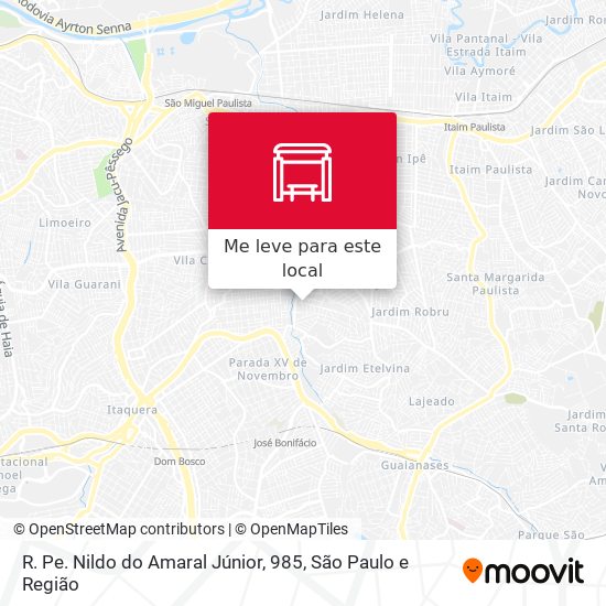 R. Pe. Nildo do Amaral Júnior, 985 mapa