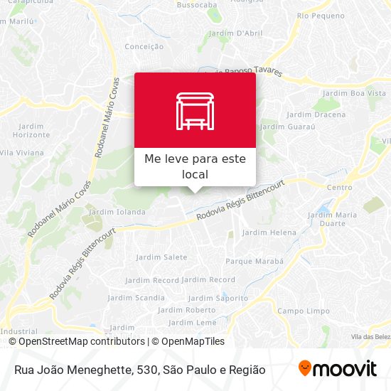 Rua João Meneghette, 530 mapa