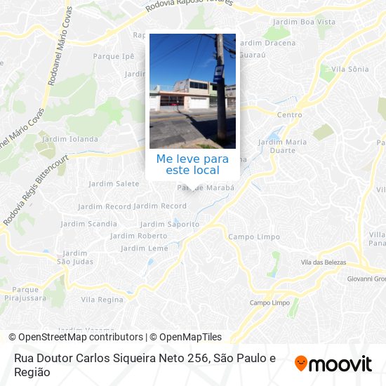 Rua Doutor Carlos Siqueira Neto 256 mapa