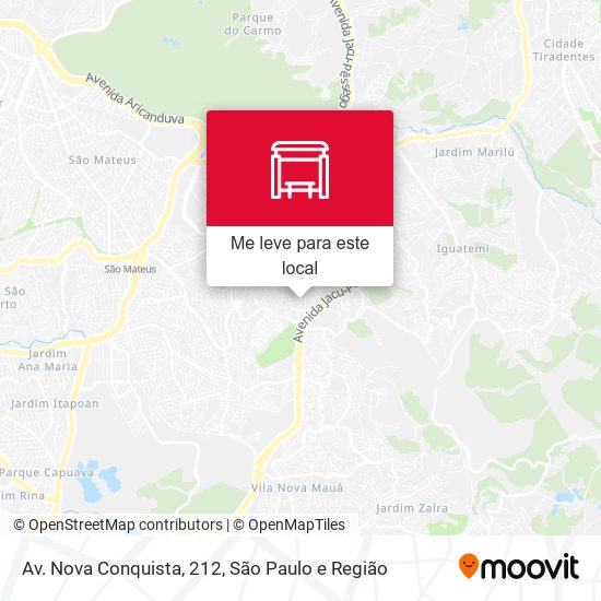 Av. Nova Conquista, 212 mapa