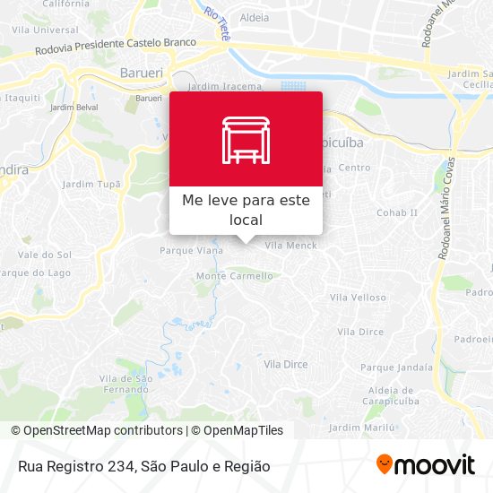 Rua Registro 234 mapa