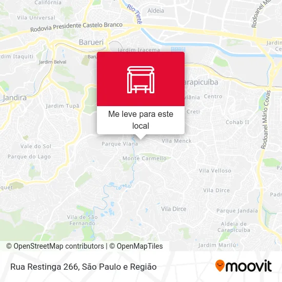 Rua Restinga 266 mapa