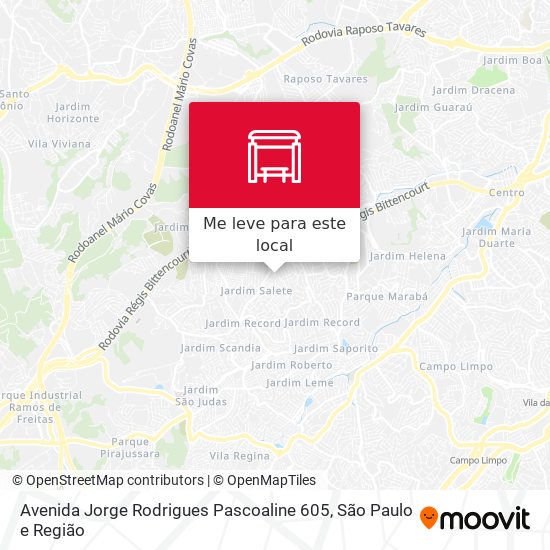 Avenida Jorge Rodrigues Pascoaline 605 mapa
