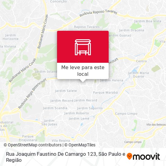 Rua Joaquim Faustino De Camargo 123 mapa