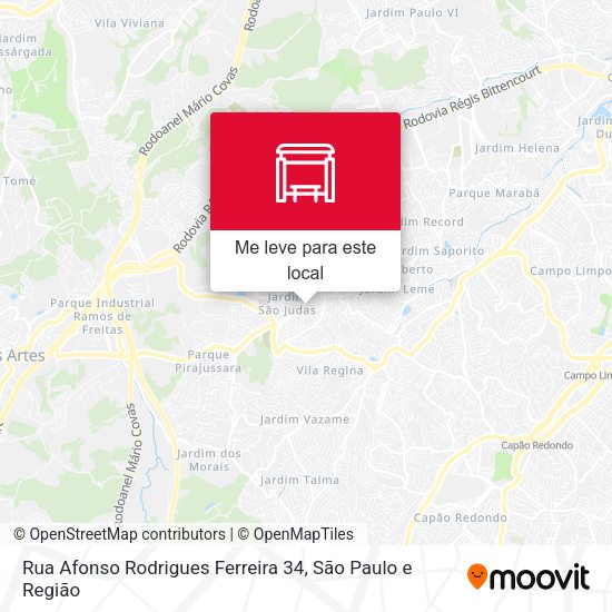 Rua Afonso Rodrigues Ferreira 34 mapa