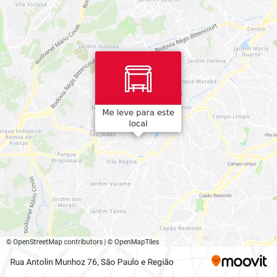 Rua Antolin Munhoz 76 mapa