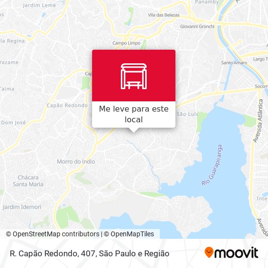 R. Capão Redondo, 407 mapa