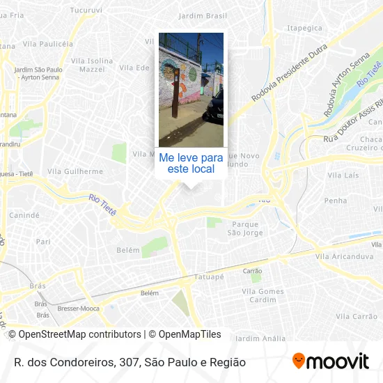 R. dos Condoreiros, 307 mapa