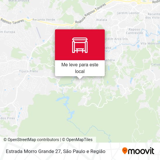 Estrada Morro Grande 27 mapa