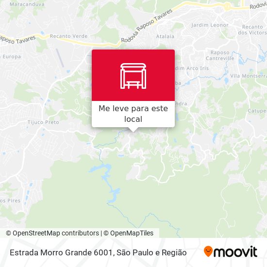Estrada Morro Grande 6001 mapa