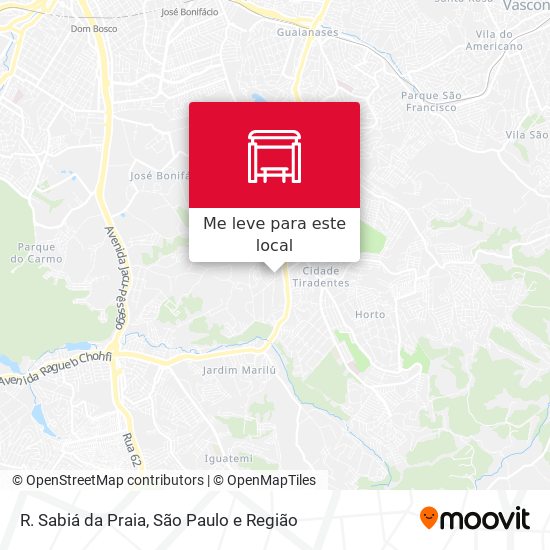 R. Sabiá da Praia mapa