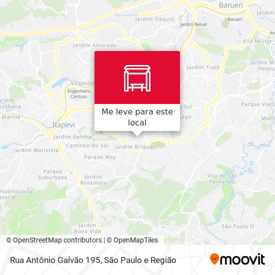 Rua Antônio Galvão 195 mapa