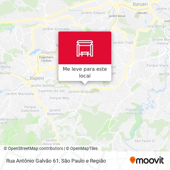Rua Antônio Galvão 61 mapa