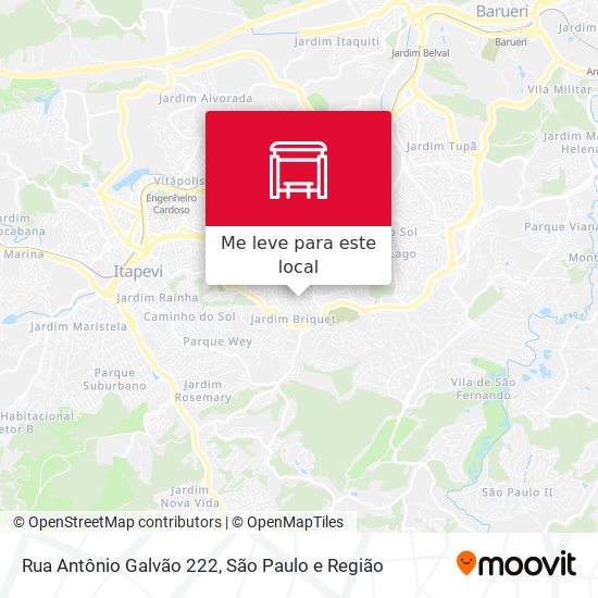 Rua Antônio Galvão 222 mapa