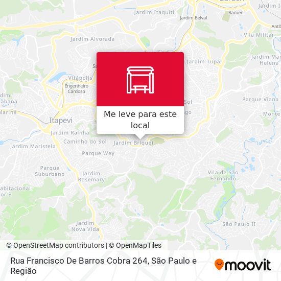 Rua Francisco De Barros Cobra 264 mapa