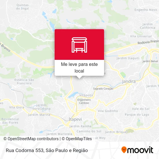 Rua Codorna 553 mapa
