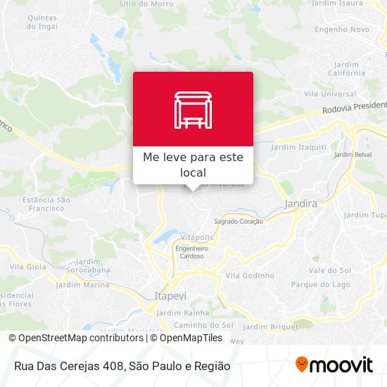 Rua Das Cerejas 408 mapa