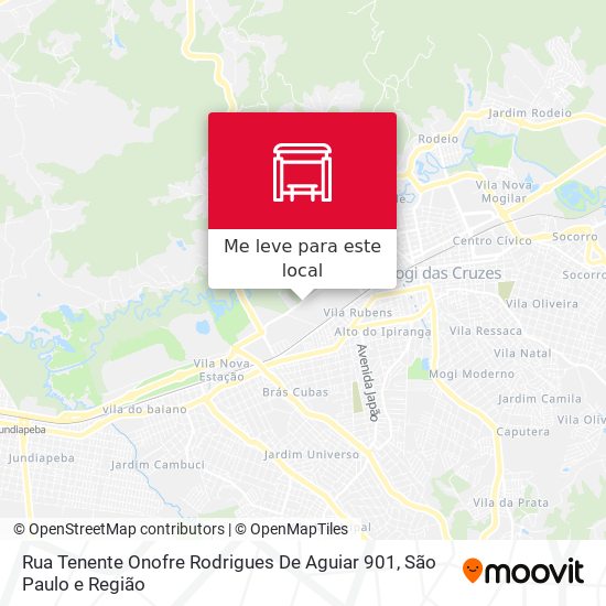 Rua Tenente Onofre Rodrigues De Aguiar 901 mapa