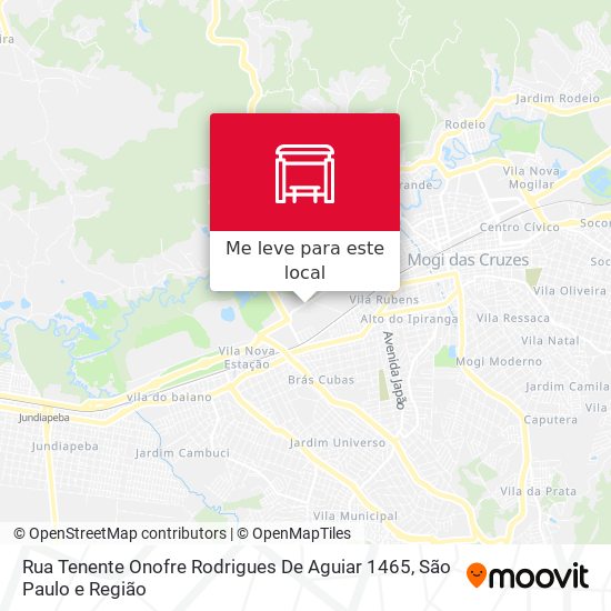 Rua Tenente Onofre Rodrigues De Aguiar 1465 mapa