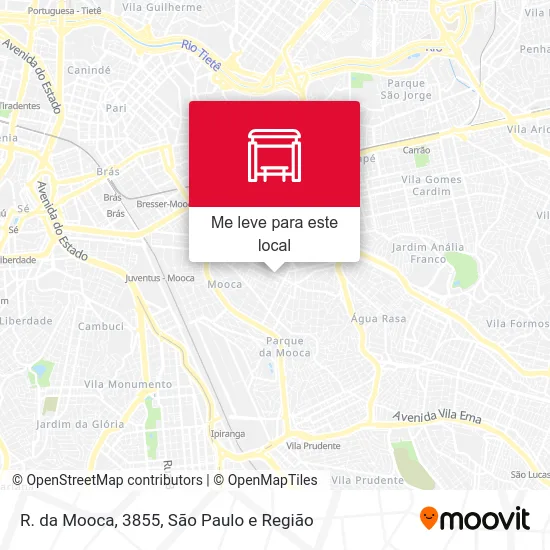 R. da Mooca, 3855 mapa