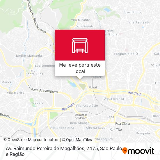 Av. Raimundo Pereira de Magalhães, 2475 mapa