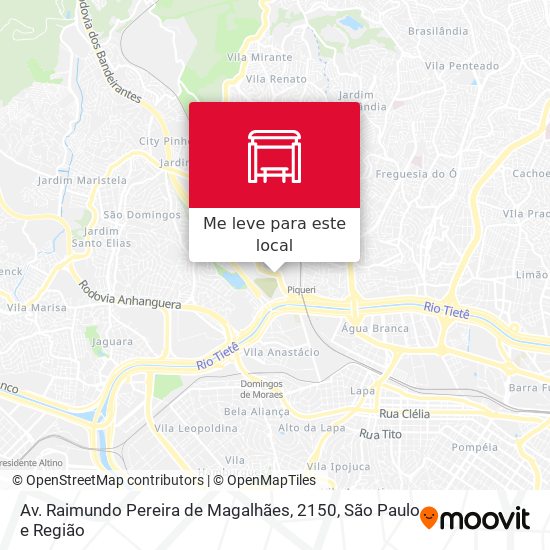 Av. Raimundo Pereira de Magalhães, 2150 mapa