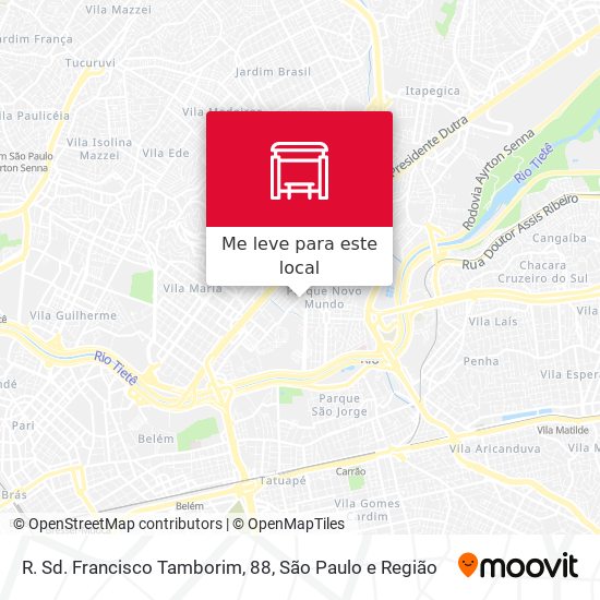 R. Sd. Francisco Tamborim, 88 mapa